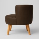 Ver imagem 6 de Kit 2 Poltronas Aconchegante Tecido Corano para Sala de Espera Pés de Madeira Resistente