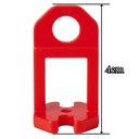 Ver imagem 2 de Nivelador para Piso Vermelho 1,5mm para Pisos Azulejos e Pedras Pacote com 100 Unidades | Atlas