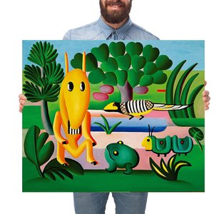 Quadro Decorativo Tarsila do Amaral A Cuca:Grande 77x64cm/Chassi com Borda Infinita