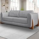 Ver mais imagens de Sofa Jolie 2 Lugares 180cm Pes Boomerang Linho 212 Cinza Ezz Cinza