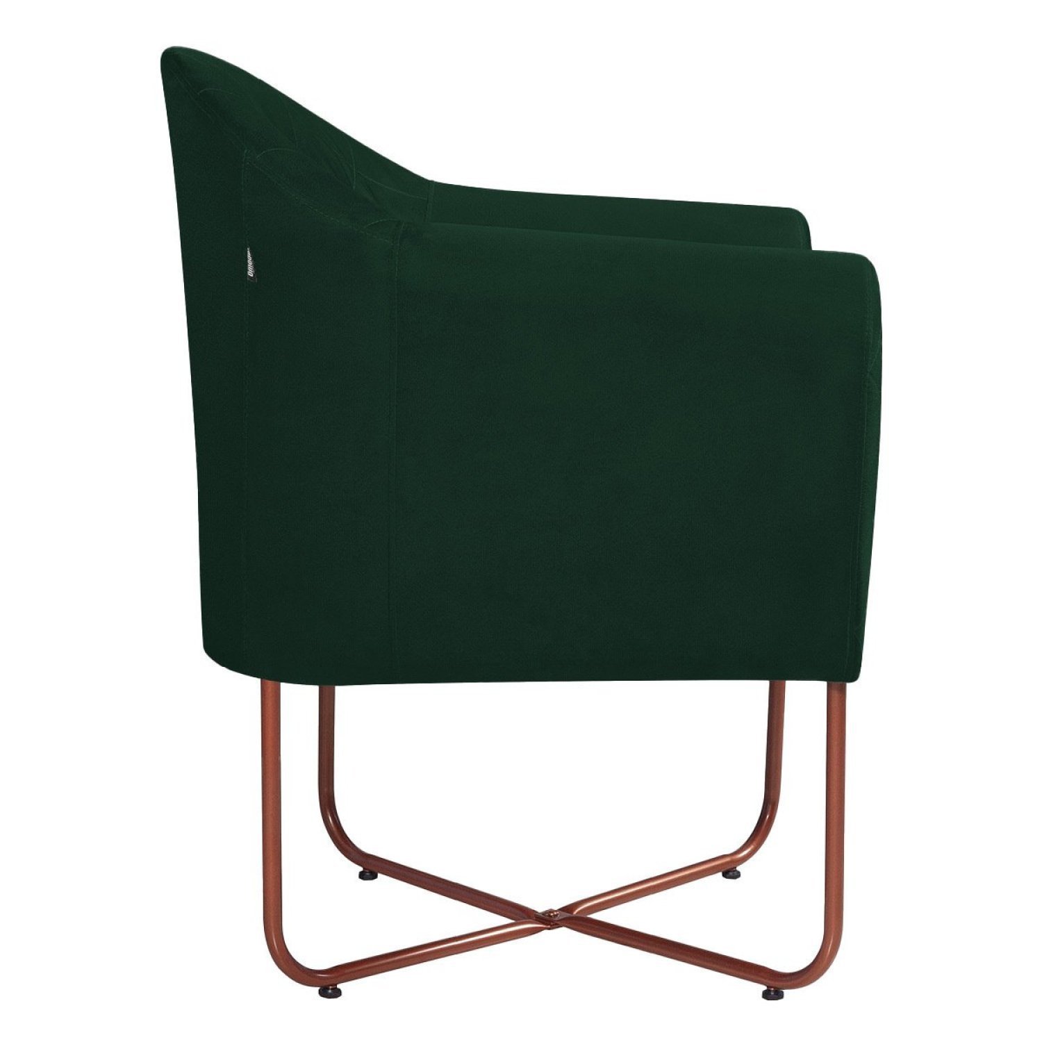 Poltrona Base X Bronze Suede Herrera - 6