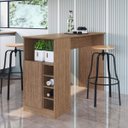 Ver imagem 1 de Bancada Gourmet para Cozinha 136,5cm C/adega 0313 Linha Conecta Genialflex