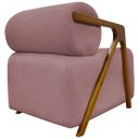 Ver imagem 5 de Poltrona Decorativa para Sala Moderna Chloe Bouclê Persa Premium Cores