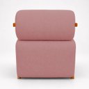 Ver imagem 4 de Poltrona Chloe Decorativa Orgânica Bouclé Premium de Luxo para Sala Quarto Recepção Encosto Rolo