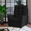 Ver imagem 1 de Poltrona do Papai Reclinável Negro Suede Parma Shop Jm