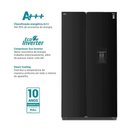 Ver imagem 3 de Geladeira 434l Philco Frost Free Inverter Side By Side Prf43a 110v