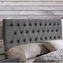 Ver imagem 2 de Painel Cabeceira Dubai para cama box-1,28 Mt-Suede Cinza