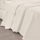 Ver imagem 3 de KIT COBRE LEITO COLCHA BOUTI LISA DUPLA FACE QUEEN 3 PEÇAS - BRANCO