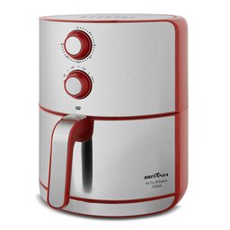 Air Fryer Britânia 4,6 Litros 127v 1500w Display Analógico Vermelho e Inox Bfr46vi - 4