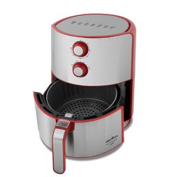Air Fryer Britânia 4,6 Litros 127v 1500w Display Analógico Vermelho e Inox Bfr46vi - 5