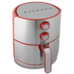 Air Fryer Britânia 4,6 Litros 127v 1500w Display Analógico Vermelho e Inox Bfr46vi - 3