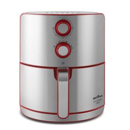 Air Fryer Britânia 4,6 Litros 127v 1500w Display Analógico Vermelho e Inox Bfr46vi - 1