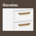 Ver imagem 6 de Cozinha Compacta de Aço 6 Portas 3 Vid 2 Gavetas Branco Bertolini