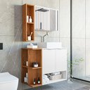 Ver imagem 2 de Conjunto de Banheiro com Gabinete 2 Portas, Cuba e 1 Espelheira Star