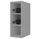 Ver imagem 1 de Nicho Aéreo Adega Vertical 20cm Riad Cinza Claro - Lumil Lumil Móveis