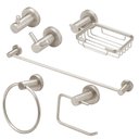 Ver imagem 1 de Kit Acessórios Banheiro Inox Escovado 6 Peças Completo