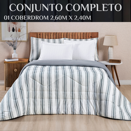 Coberdrom King Size Grosso Scarlett Malha 100%algodao Fofinho Marin:cinza - 6