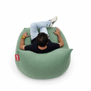 Ver imagem 2 de Puff Viva Sensorial Ergonômico Extrema Maciez Enchimento Pérolas 3mm Pufe - Verde