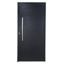 Ver imagem 2 de Porta Pivotante de Alumínio 210 x 100cm com Puxador Linha 30 Esquadrias Bergamo Abertura Direita Preto