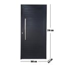 Ver imagem 5 de Porta Pivotante de Alumínio 210 X 100cm com Puxador Linha 30 Esquadrias Bergamo Abertura Direita