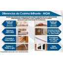 Ver imagem 3 de Armário Aéreo Cozinha Modulado Brilhante C/ 2 Portas 80cm Cinamomo/platina - Mgm