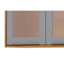 Ver imagem 6 de Armário Aéreo Cozinha Modulado Brilhante C/ 2 Portas 80cm Cinamomo/platina - Mgm