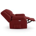 Ver mais imagens de Poltrona do Papai Reclinável Pietra Elétrica Led Massagem Fh9 Veludo Vermelho - Mpozenato