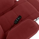 Ver imagem 5 de Poltrona do Papai Reclinável Pietra Elétrica Led Massagem Fh9 Veludo Vermelho - Mpozenato