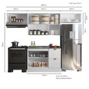Ver imagem 3 de Composição Cozinha Modulada Olivia 4 Peças 7 Portas para Pia Poliman Móveis