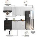 Ver imagem 4 de Composição Cozinha Modulada Olivia 4 Peças 7 Portas para Pia Poliman Móveis