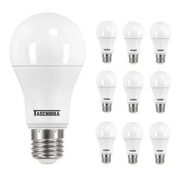 Kit 10 Lâmpada Led Tkl 60 / 9w Taschibra 6500k - 1