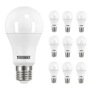 Kit 10 Lâmpada Led Tkl 60 / 9w Taschibra 6500k