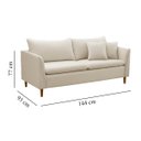 Ver imagem 6 de Sofá Living Kassia 2 Lugares 1,44m Porcelana Lansofbr Lansof Brasil