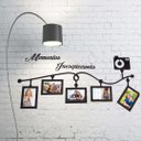 Ver imagem 1 de Porta Retrato de Parede em MDF - Cor Preta