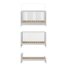 Berço 3 em 1 para Colchão 60 X 130 Cm Multimóveis Mp0527g Branco - 5