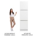Ver imagem 5 de Paneleiro Madesa Lux 60 cm 3 Portas Branco/Branco Veludo Cor:Branco/Branco Veludo