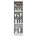 Ver imagem 3 de Paneleiro Madesa Lux 60 cm 3 Portas Branco/Branco Veludo Cor:Branco/Branco Veludo