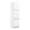 Ver imagem 1 de Paneleiro Madesa Lux 60 cm 3 Portas Branco/Branco Veludo Cor:Branco/Branco Veludo