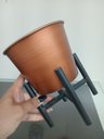 Ver imagem 6 de Octave Cachepô 19x15x15cm Metal Cobre com Suporte