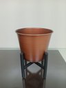 Ver imagem 5 de Octave Cachepô 19x15x15cm Metal Cobre com Suporte