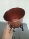 Ver imagem 2 de Octave Cachepô 19x15x15cm Metal Cobre com Suporte