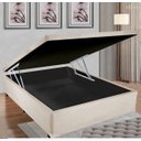 Ver imagem 4 de Cama Box Top Baú Casal Bege Suede
