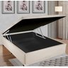 Cama Box Top Baú Casal Bege Suede - 4