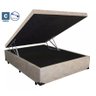 Cama Box Top Baú Casal Bege Suede - 1