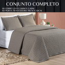 Ver imagem 6 de Conjunto Cama Casal Queen Size Melody Bordada 200 Fios Extra Macio - Ravena:caqui