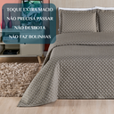 Ver imagem 5 de Conjunto Cama Casal Queen Size Melody Bordada 200 Fios Extra Macio - Ravena:caqui