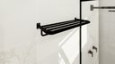 Ver mais imagens de Toalheiro de Banho Banheiro Hotelaria Triplo 63,1cm em Aço Inox Black Matte Stainless