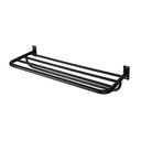 Ver imagem 1 de Toalheiro de Banho Banheiro Hotelaria Triplo 63,1cm em Aço Inox Black Matte Stainless