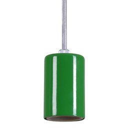 Pendente Copinho Soquete Luminária Lustre Alumínio Verde - T&T Iluminação - 3
