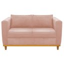 Ver imagem 7 de Kit Sofá 2 Lugares e Poltrona Europa Suede Rosê - Am Decor